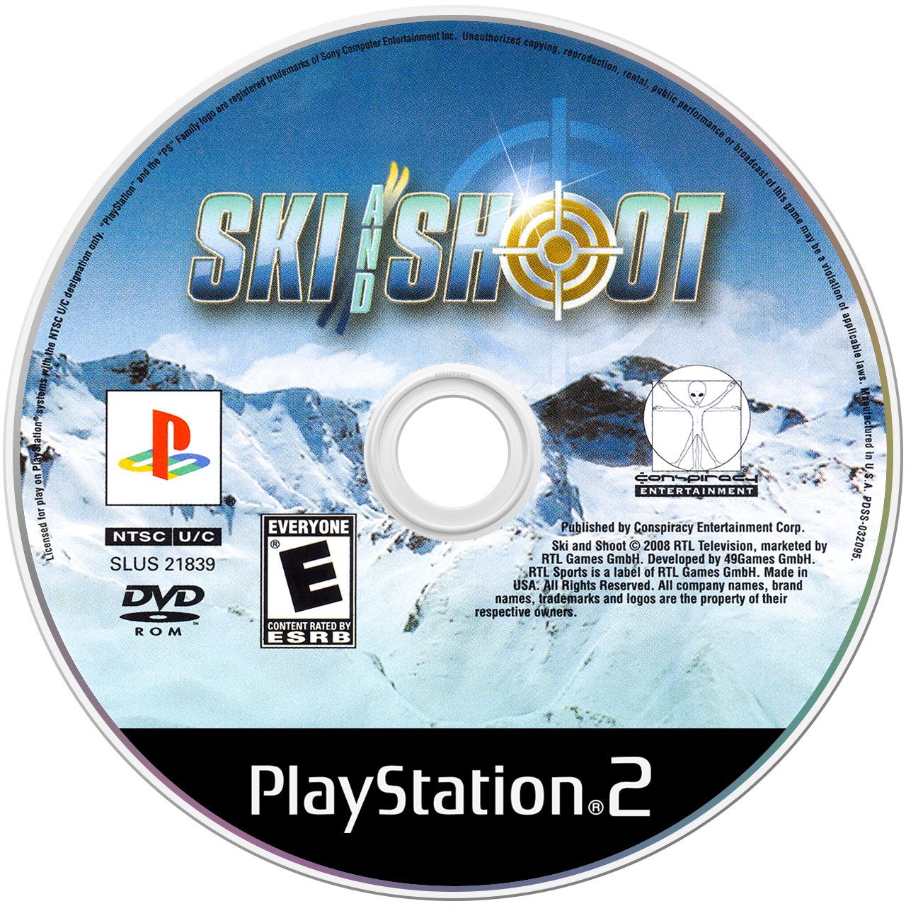 Ski and Shoot media 4 for Playstation 2